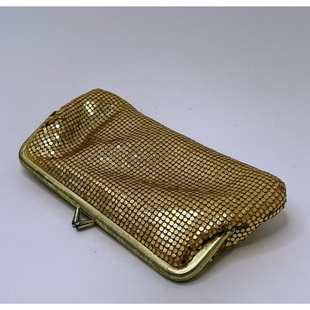 Vintage Gold Sequined Clutch or Handbag